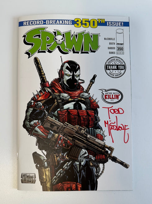 Spawn #350  Thank You Variant Signed by Todd McFarlane (NM)